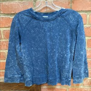 Splendid Heathered Blue Long Sleeve Top
